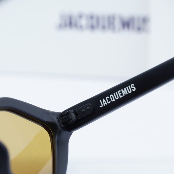 Jacquemus BAMBINO JAC/42 C6 Cat Eye Sunglasses - Shiny Black\Brown - Picture 8 of 10